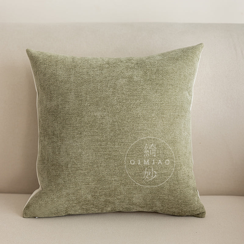 Jacquard Texture Square Throw Pillow for Sofa and Bed