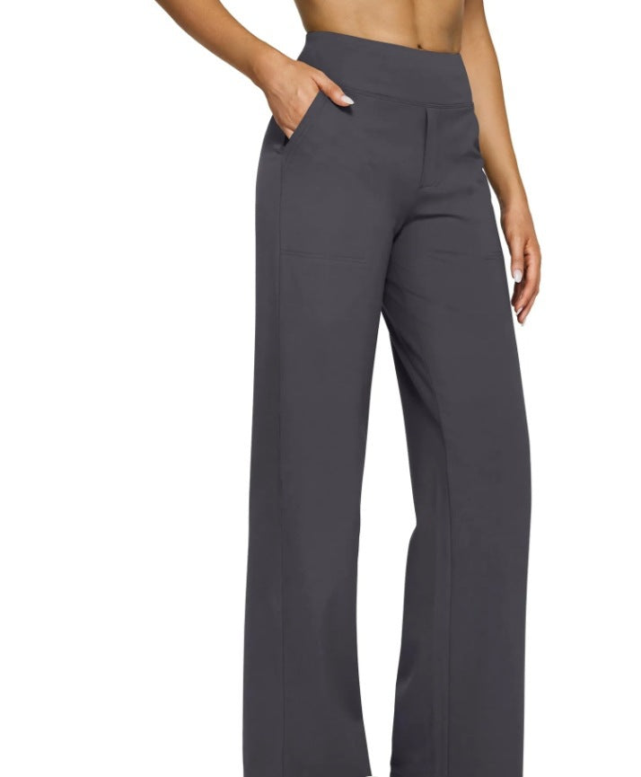 Loose-pocket yoga pants