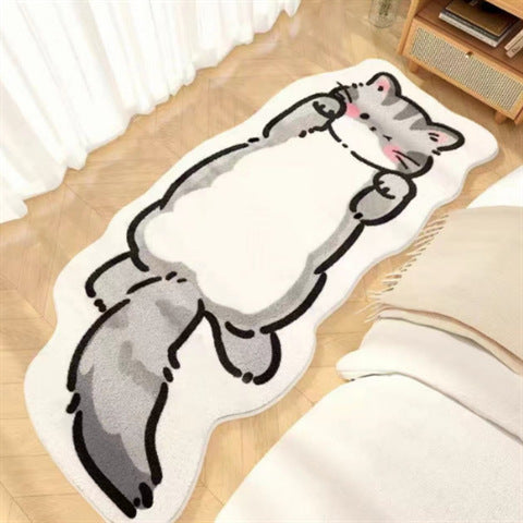 Imitation Cashmere Carpet Non-Slip Bedroom Floor Mat