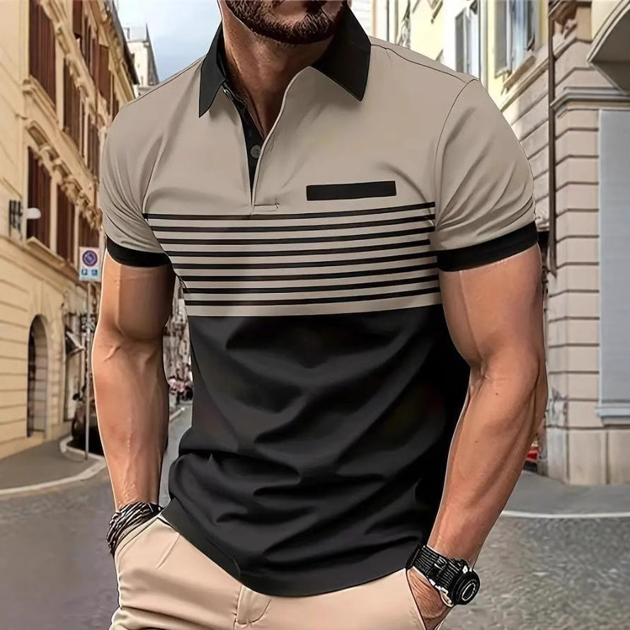 Men's Slim Fit Short Sleeve Polo Shirt