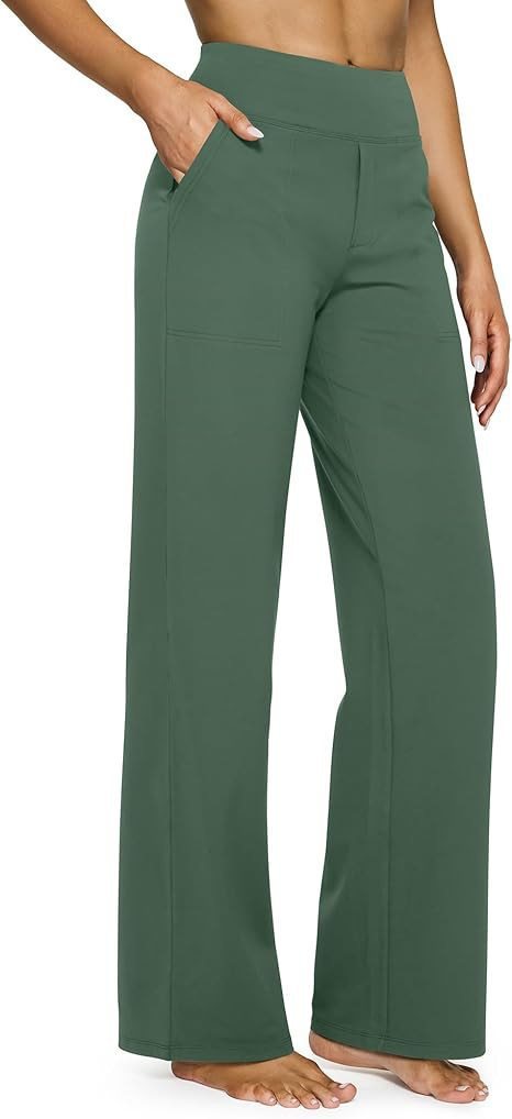 Loose-pocket yoga pants
