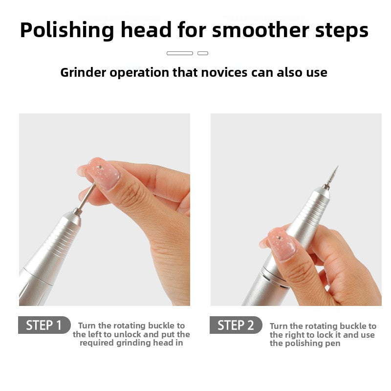 Electric nail polish grinding machine