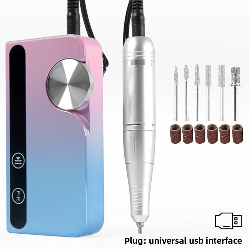 Electric nail polish grinding machine