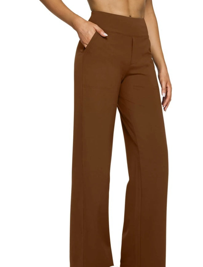Loose-pocket yoga pants