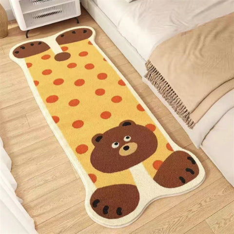 Imitation Cashmere Carpet Non-Slip Bedroom Floor Mat