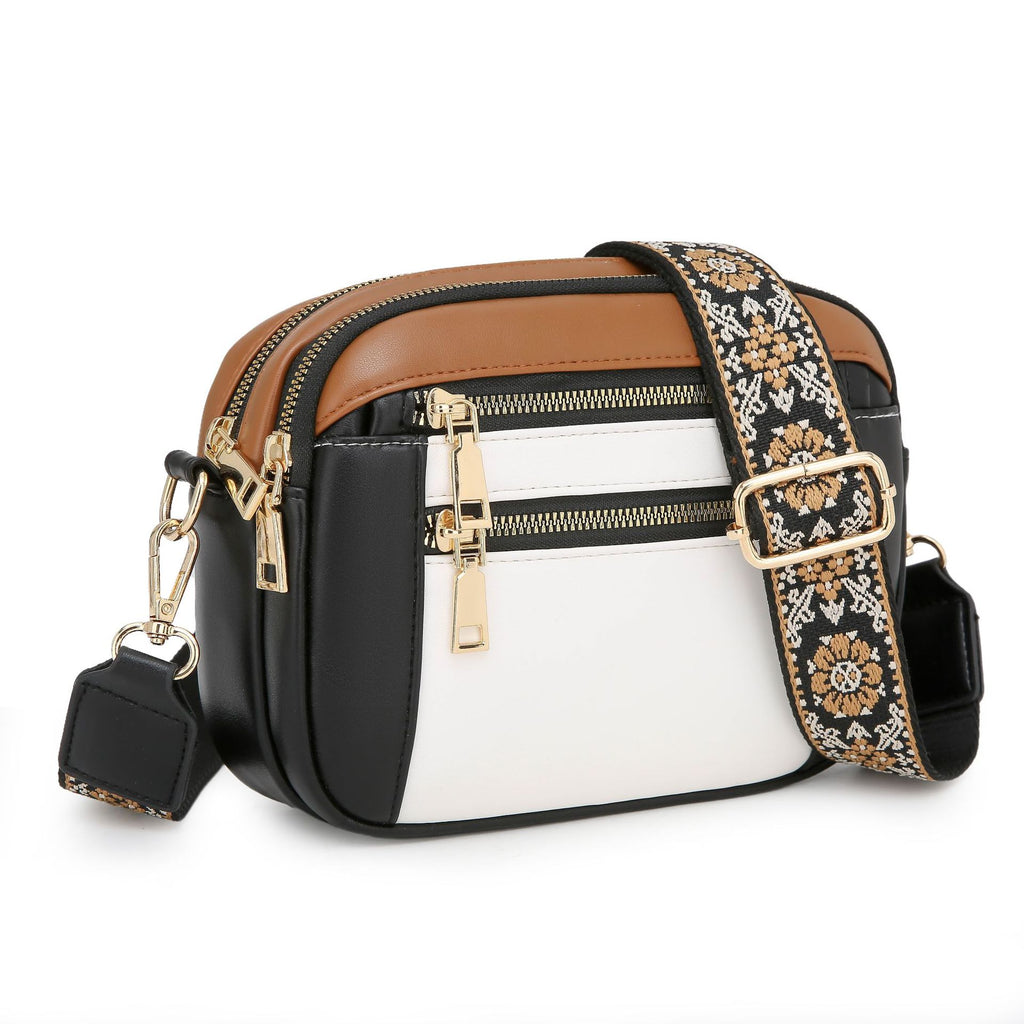Casual PU Women's Shoulder Bag with Wide Strap
