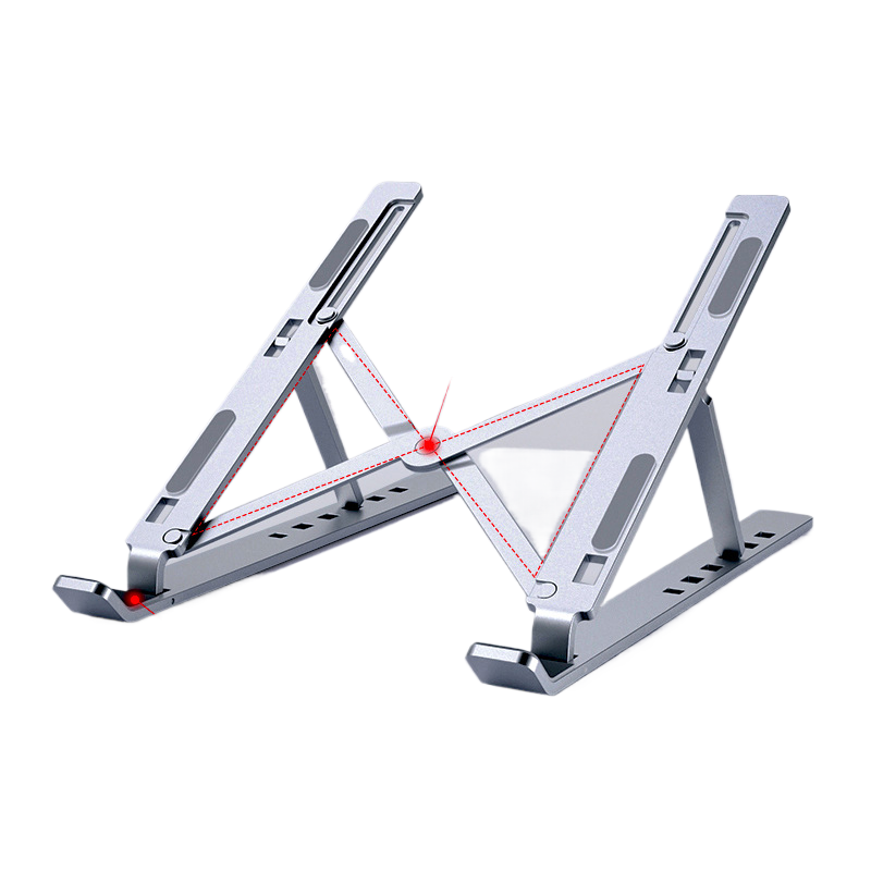 Aluminum alloy folding support structure