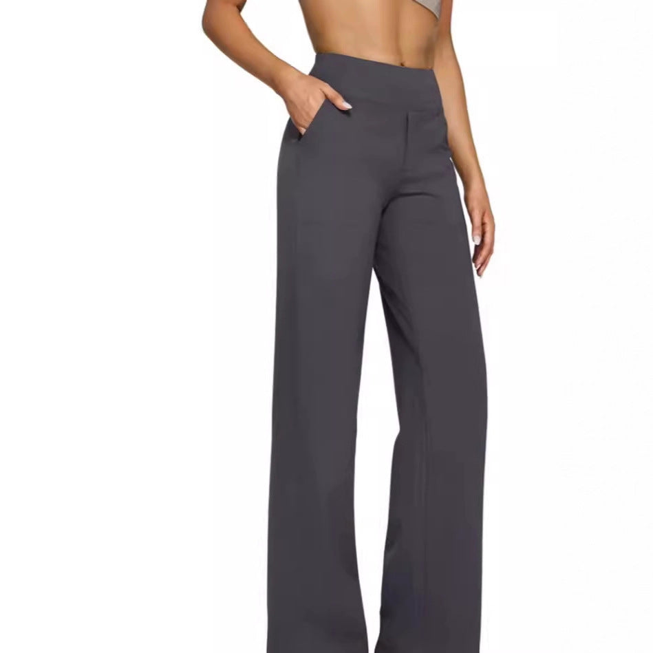 Loose-pocket yoga pants