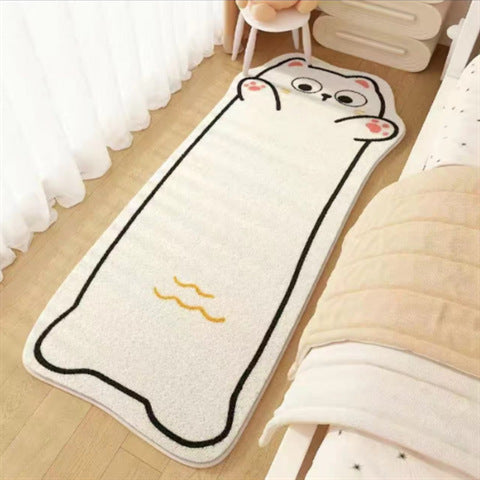 Imitation Cashmere Carpet Non-Slip Bedroom Floor Mat