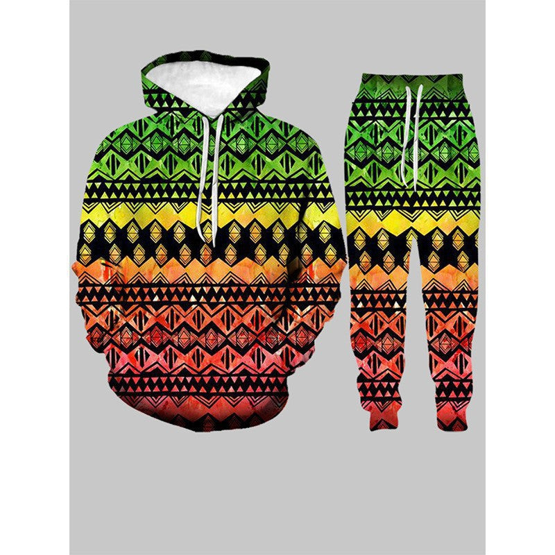 Men's 3D Digital Print Hooded Sweatshirt
