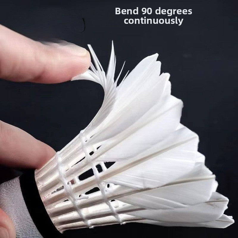 Durable Goose Feather Badminton Shuttlecock for Training and Competition